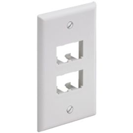 FACEPLATE 4PT GANG CLASSIC ELECTRIC IVRY