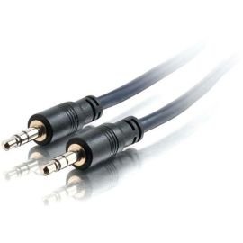 25FT 3.5MM STEREO AUDIO CABLE WITH LOW PROFILE CONNECTORS M/M - PLENUM CMP-RATED