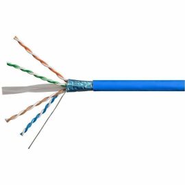 MONOPRICE CAT6A 1000FT BLUE CMR UL BULK CABLE  SHIELDED (F/UTP)  SOLID  23AWG  6