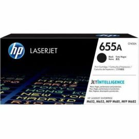 HP 655A (CF450A) Original Laser Toner Cartridge - Black - 1 Each