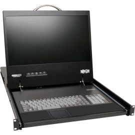 Tripp Lite by Eaton NetCommander 8-Port Cat5 KVM over IP Switch - 19 in. LCD 1 Remote + 1 Local User 1U Rack-Mount