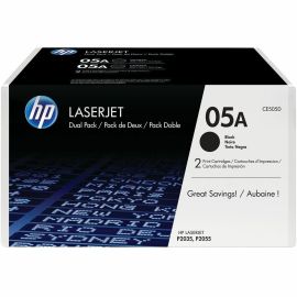 HP 05A (CE505D) Original Laser Toner Cartridge - Dual Pack - Black - 2 / Carton