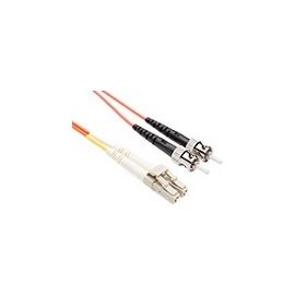 25 METER LC-ST OM1 1GIG FIBER OPTIC CABLE, ORANGE, OFNR, 62.5/125 FIBER, MULTIMO