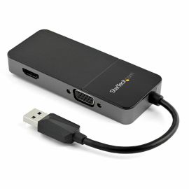 StarTech.com USB 3.0 to HDMI and VGA Adapter -4K/1080p USB Type A Dual Monitor Multiport Display Adapter Converter -External Graphics Card