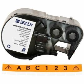 ALL WEATHER PERMANENT ADHESIVE VINYL LABEL TAPE WITH RIBBON FOR BMP41 BMP51 M511