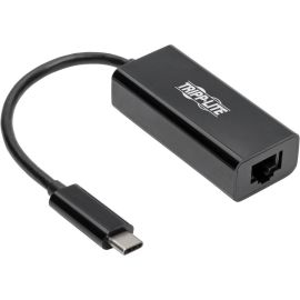 Tripp Lite by Eaton USB C to Gigabit Ethernet Adapter USB Type C to Gbe 10/100/1000 Thunderbolt 3 Compatible Black