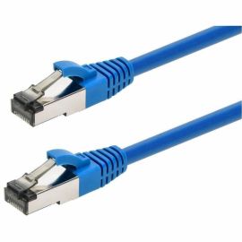 MONOPRICE CAT8 2FT BLUE PATCH CABLE DOUBLE SHIELDED (S/FTP) 28AWG 2GHZ 40G PURE