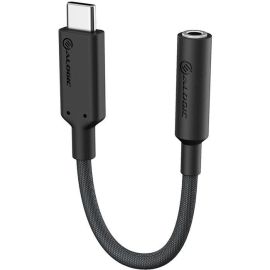 ALOGIC Elements PRO 10cm USB-C to 3.5mm Audio Adapter - Black