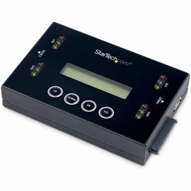 StarTech.com Hard Drive and USB Thumb Drive Duplicator/Eraser, USB Flash and SATA HDD/SSD Disk Cloner/Copier and Wiper, Toolless Sanitizer