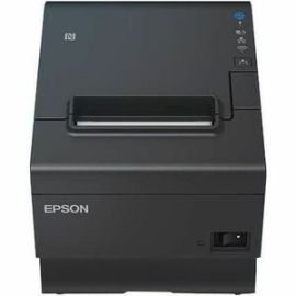 Epson OmniLink TM-T88VII Direct Thermal Printer - Monochrome - Receipt Print - Ethernet - USB - USB Host - With Cutter - Black - 19.69 in/s Mono - 180 dpi