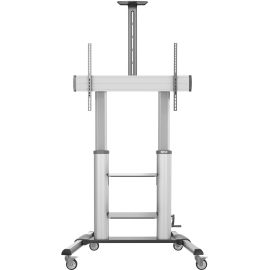 Eaton Tripp Lite Series Safe-IT Heavy-Duty Rolling TV Cart with Height-Adjusting Crank Handle for 60 to 100-inch Displays