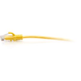 C2G 1ft Cat6a Snagless Unshielded (UTP) Slim Ethernet Cable - Cat6a Slim Network Patch Cable - PoE - Yellow