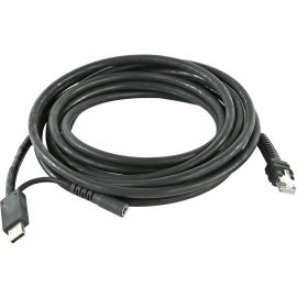 Zebra USB Cable (Shielded Series A Connector, 15ft. Straight), 12V