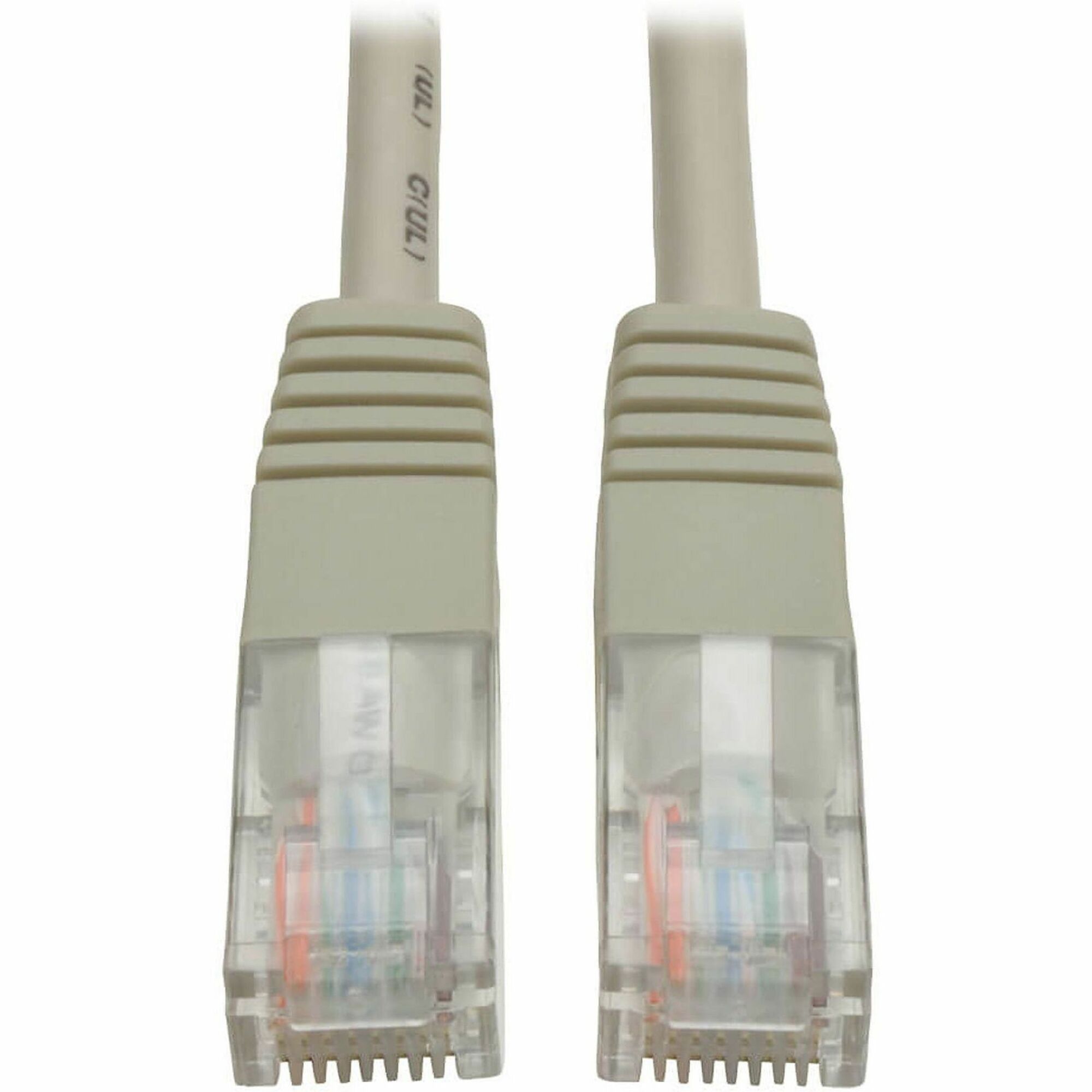 Eaton Tripp Lite Series Cat5e 350 MHz Molded (UTP) Ethernet Cable (RJ45 M/M), PoE - Gray, 25 ft. (7.62 m)