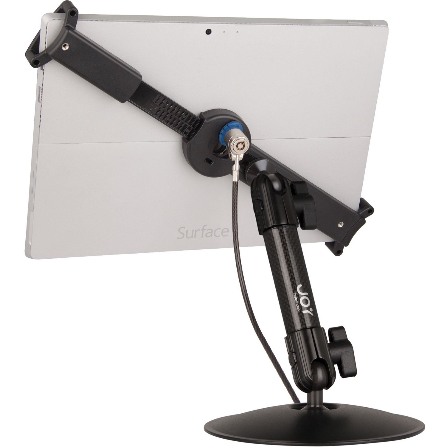 The Joy Factory LockDown Universal Desk Stand with Key Cable Lock for 10" - 13" Tablets