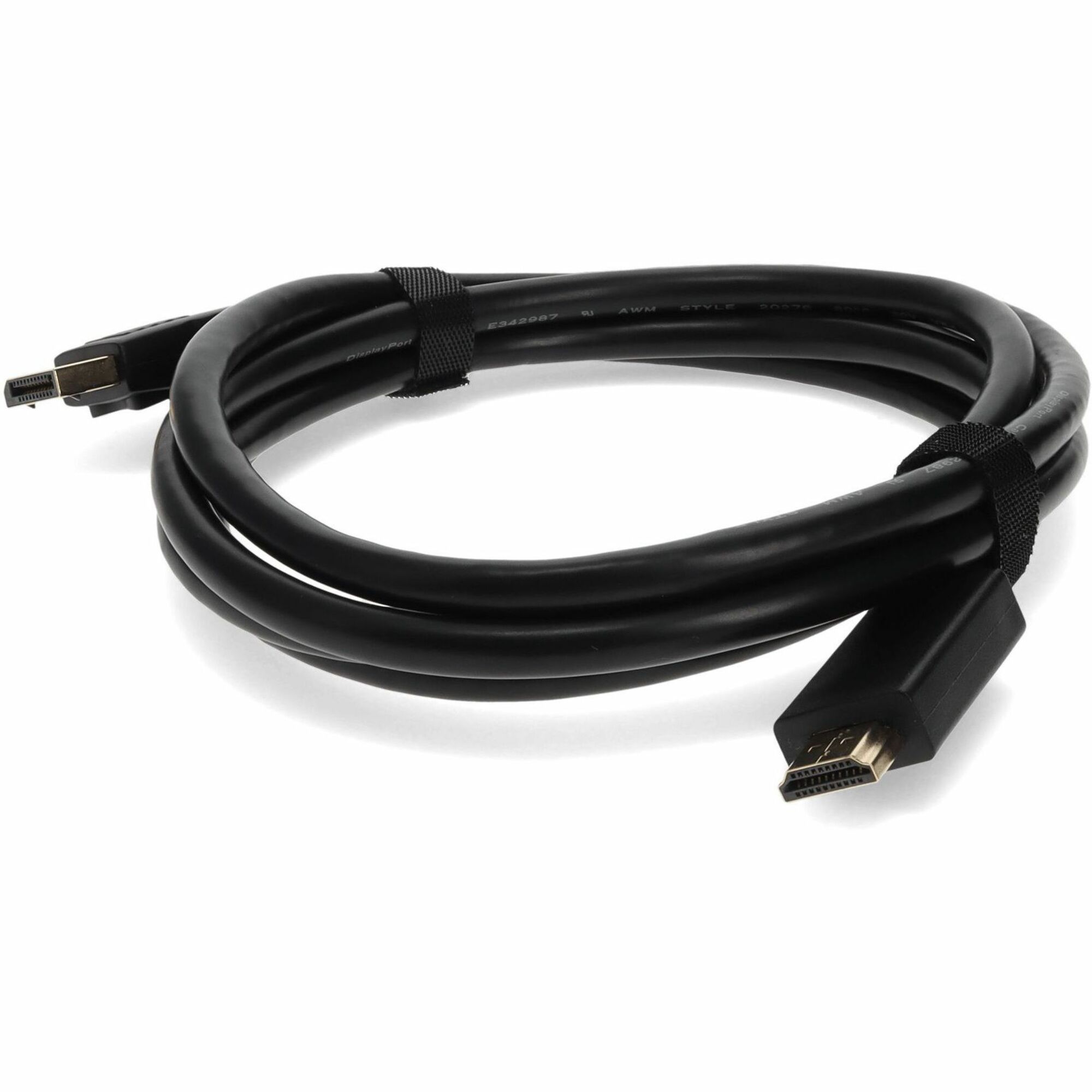 AddOn 1m DisplayPort Male to HDMI Male Black Cable Which Requires DP++ For Resolution Up to 3840x2160 (4K UHD)