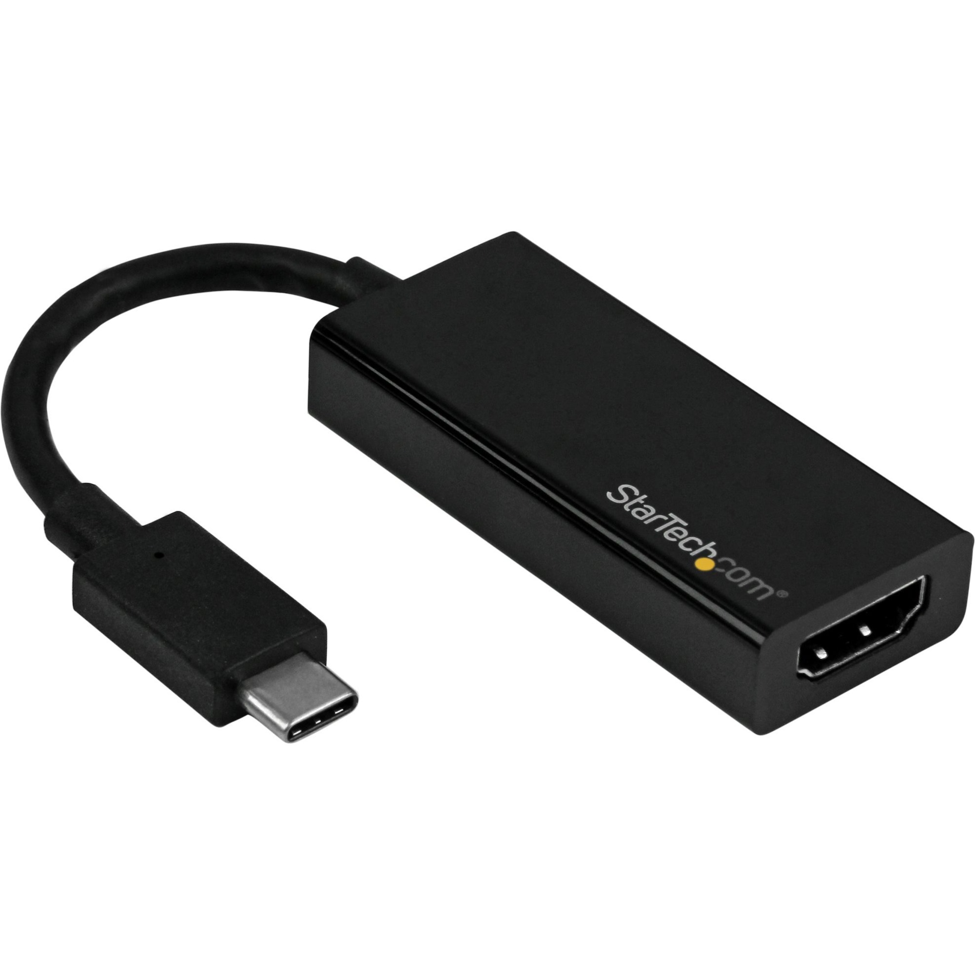 StarTech USB C to HDMI Adapter - 4K 60Hz - Thunderbolt 3 Compatible - USB-C Adapter - USB Type C to HDMI Dongle Converter