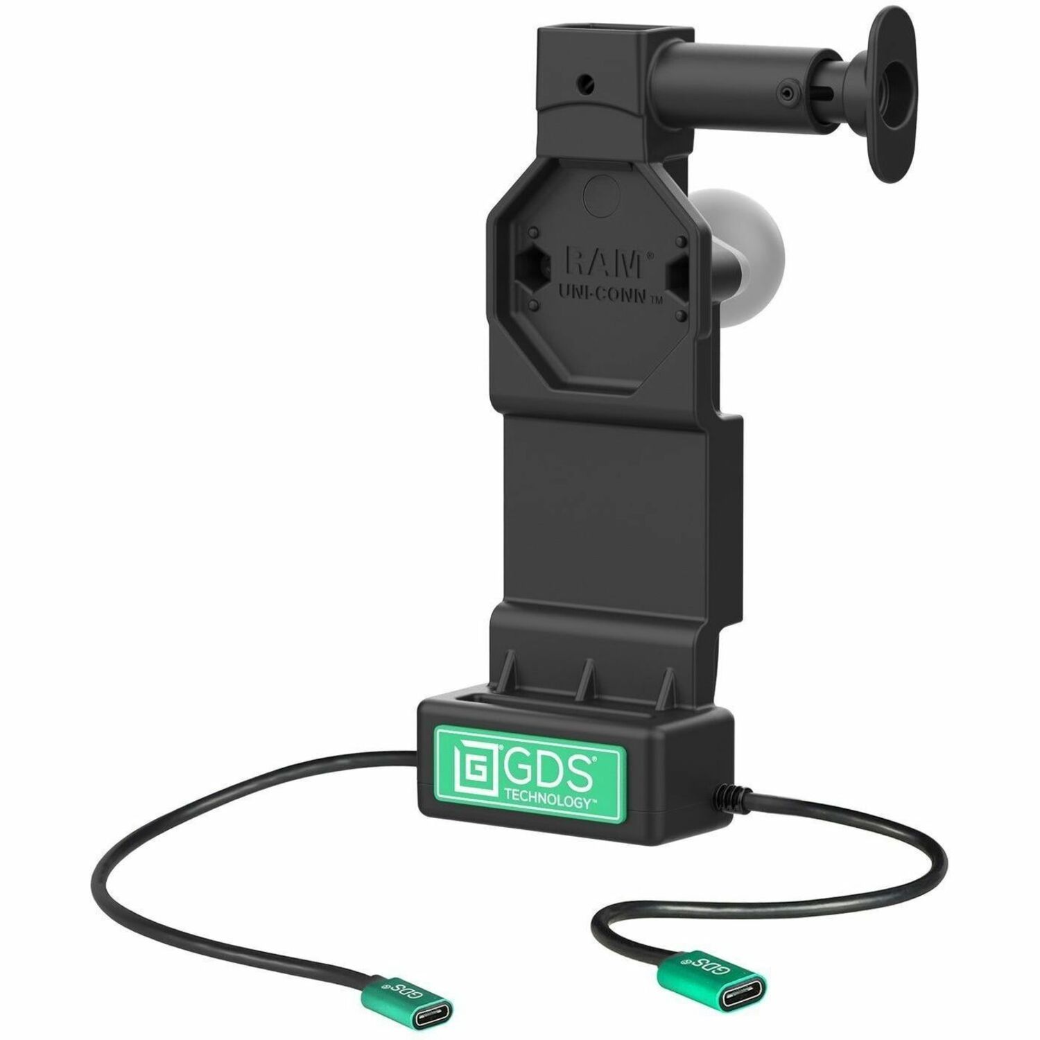 RAM Mounts GDS Uni-Conn Dock + Single USB-C with Release Button