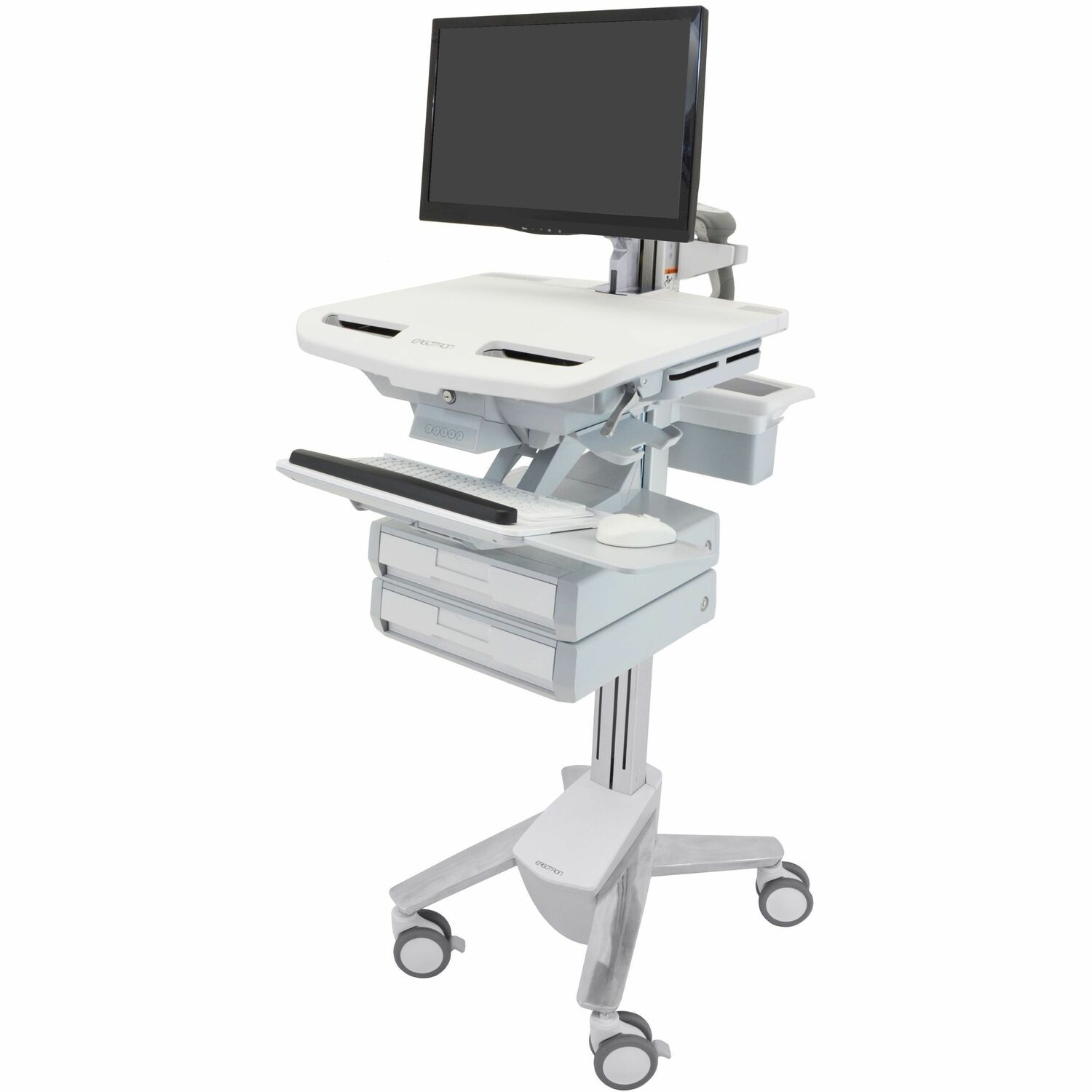 Ergotron StyleView Cart with LCD Arm, 2 Drawers (1x2)