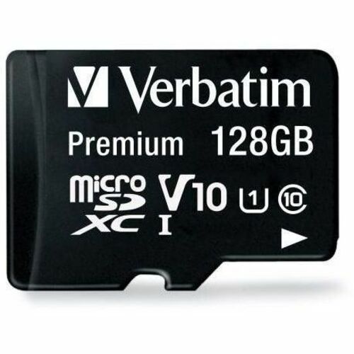 128GB Premium microSDXC Memory Card with Adapter, UHS-I Class 10