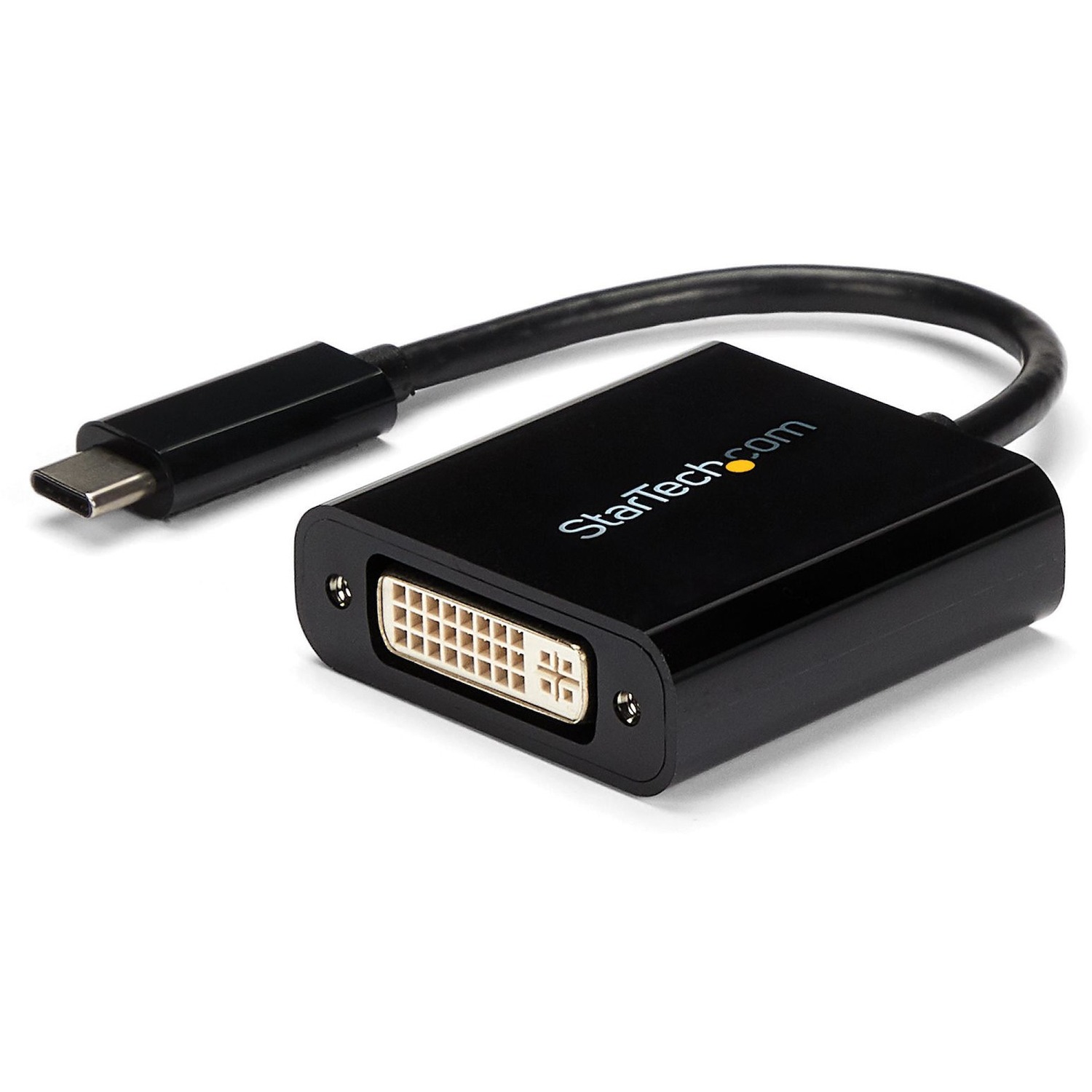 StarTech USB C to DVI Adapter - Thunderbolt 3 Compatible - 1920x1200 - USB-C to DVI Adapter for USB-C devices such as your 2018 iPad Pro - DVI-I Converter