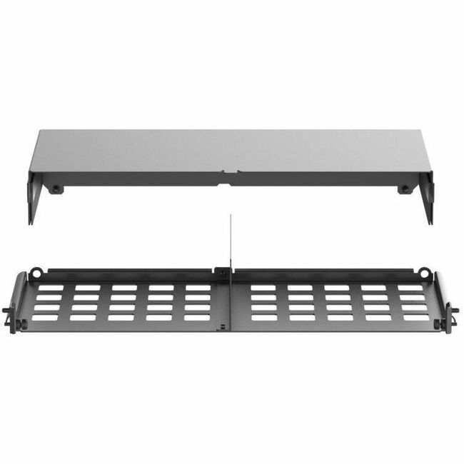 Panduit HD Flex Enclosure Slack Plate w/Rear 2RU, Black