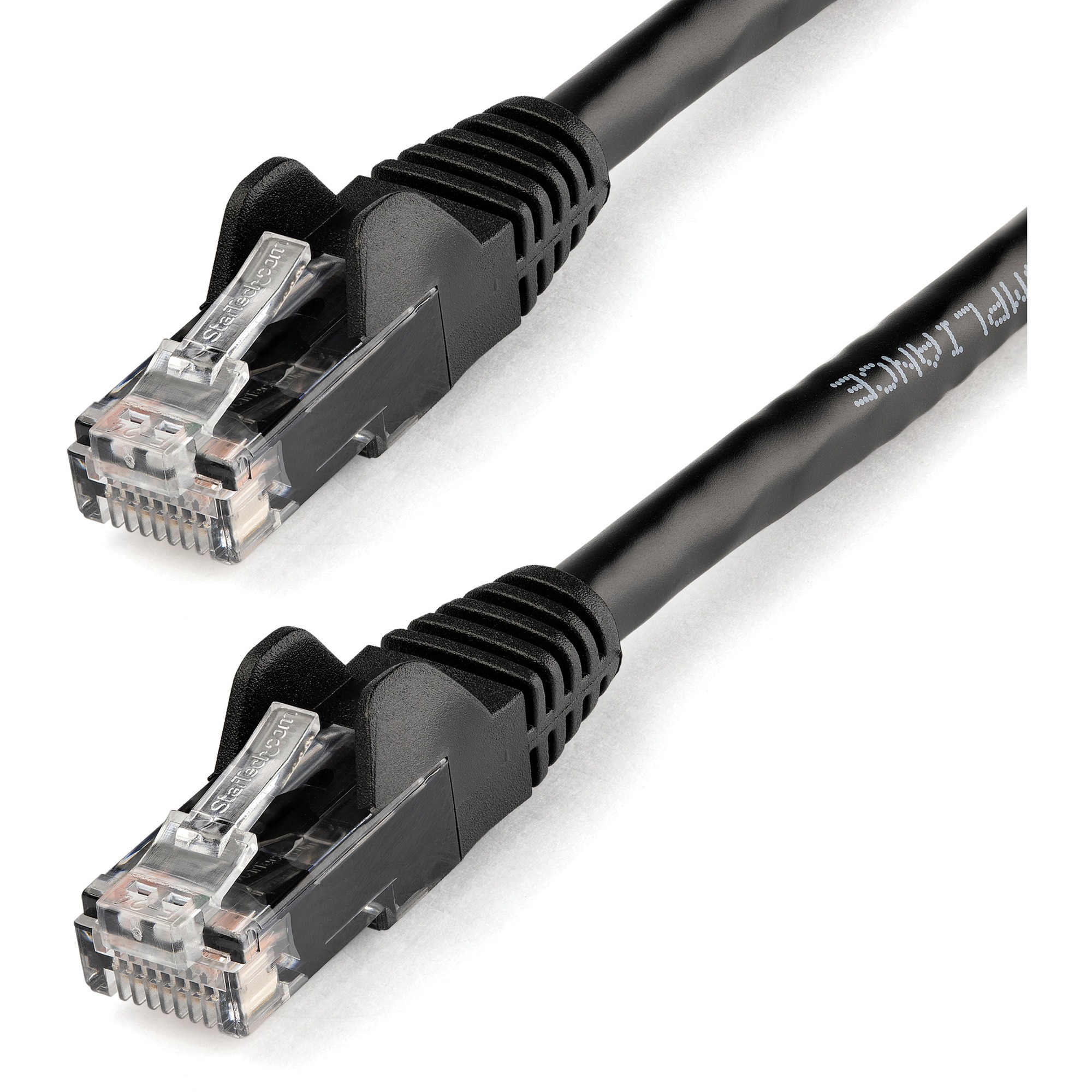 StarTech 1ft CAT6 Ethernet Cable - Black Snagless Gigabit - 100W PoE UTP 250Mhz Category 6 Patch Cord UL Certified Wiring/TIA