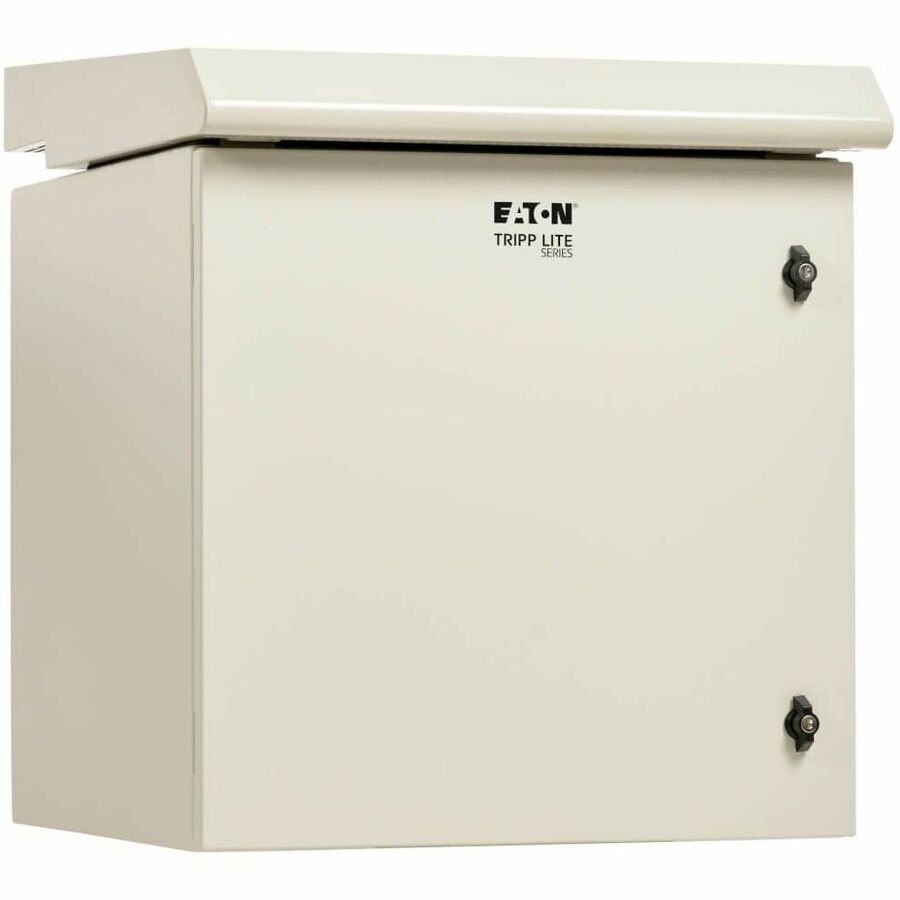 Tripp Lite by Eaton SmartRack Industrial Enclosure with Lock - NEMA 3R, Wall Mount, Metal Construction, Internal Fans, 23 in. Depth, 12U, Gray