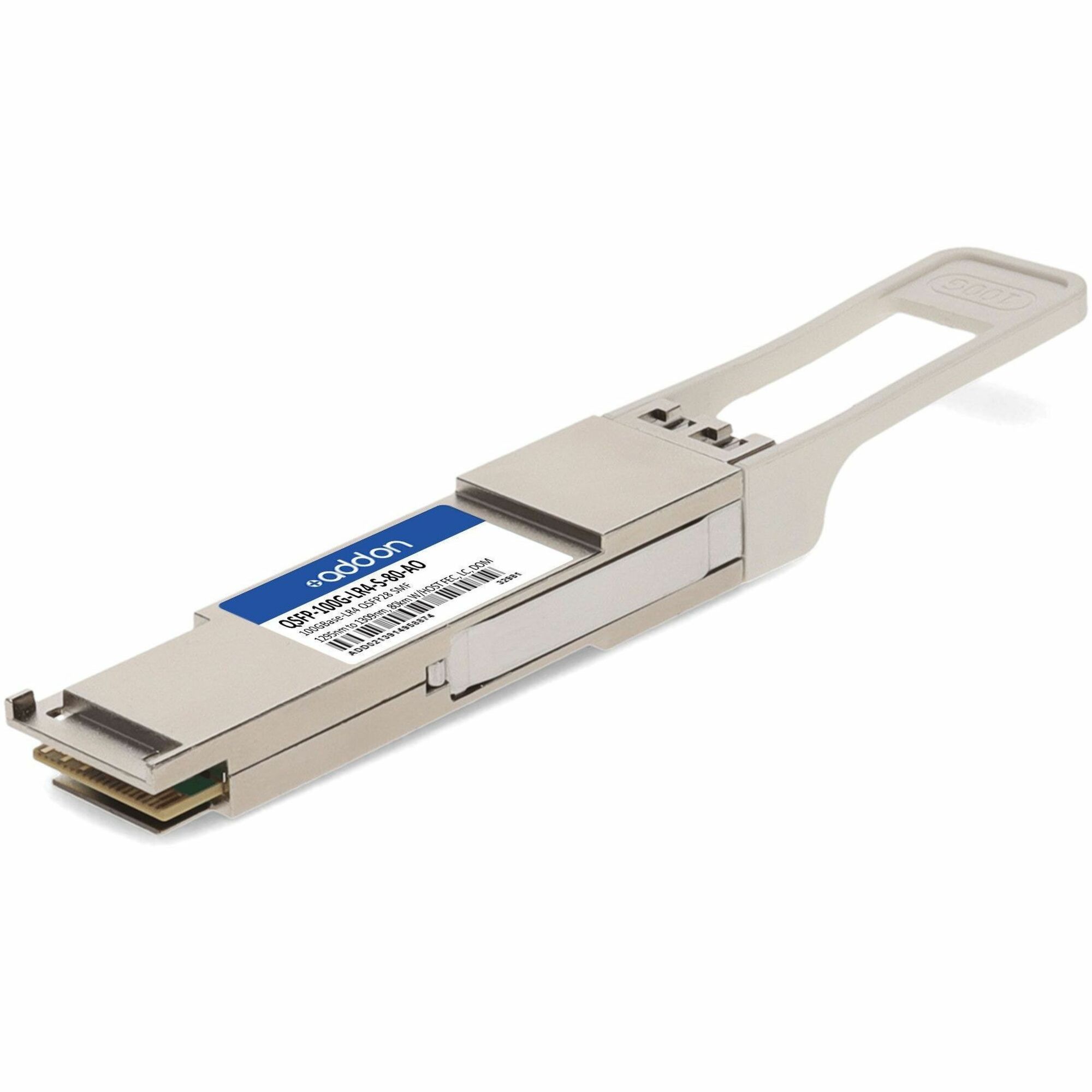 AddOn Cisco® QSFP-100G-LR4-S-80 Compatible TAA 100GBase-ZR4 QSFP28 Transceiver (SMF, 1295nm to 1309nm, 80km, LC, DOM)