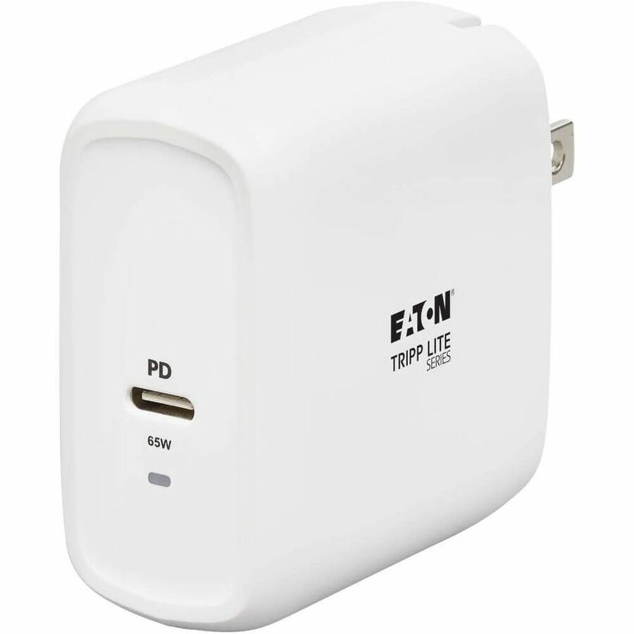 Tripp Lite by Eaton Compact USB C Wall Charger - GaN Technology, 65W PD Charging, White