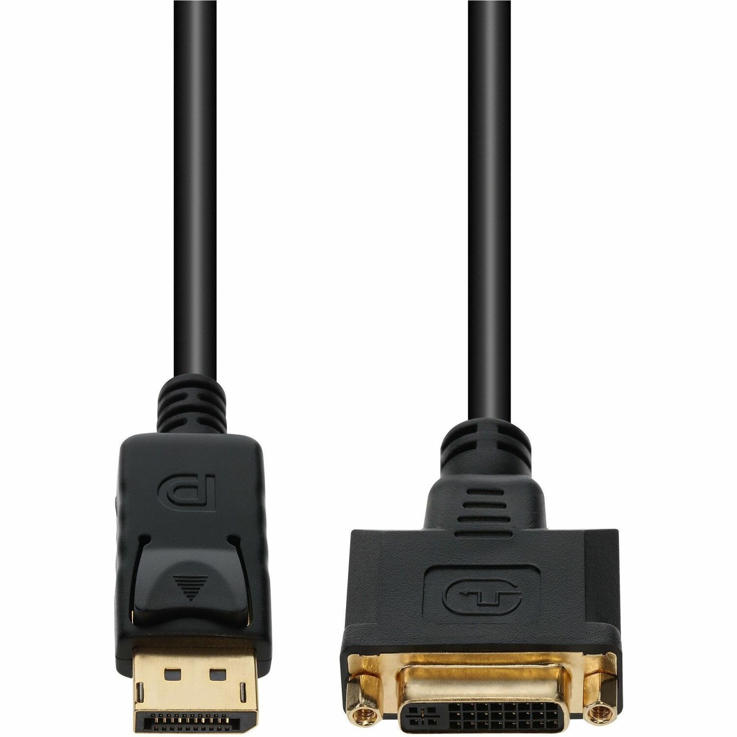 AddOn 8in DisplayPort (Male) to DVI Dual Link-29 pin (Female) Black Active Video Converter, 4K 30Hz