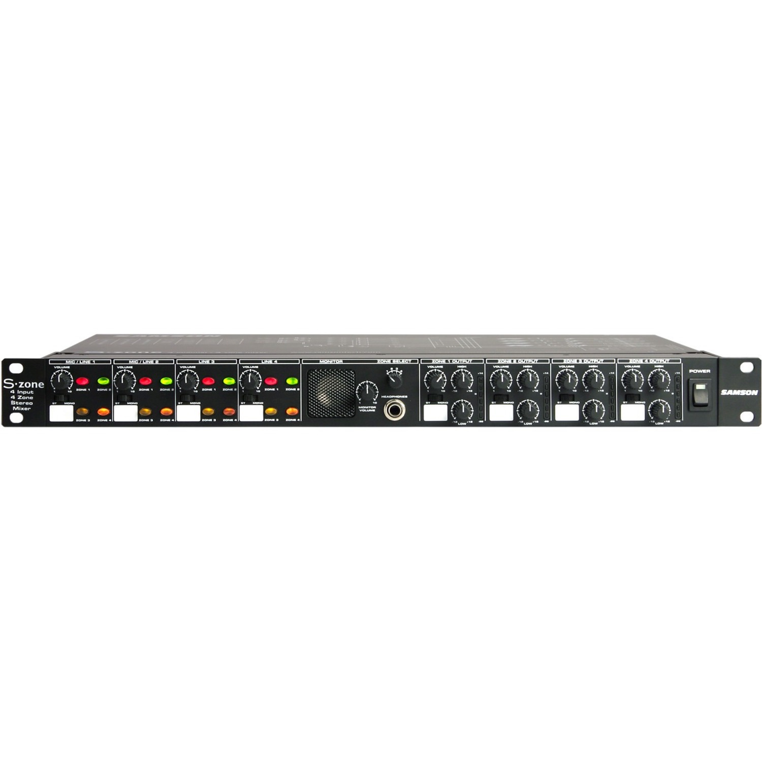 Samson S-zone - 4-Input/4-Zone Stereo Mixer