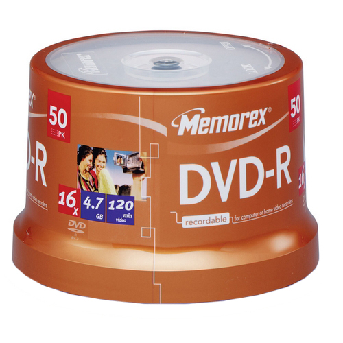 Memorex 16x DVD-R Media