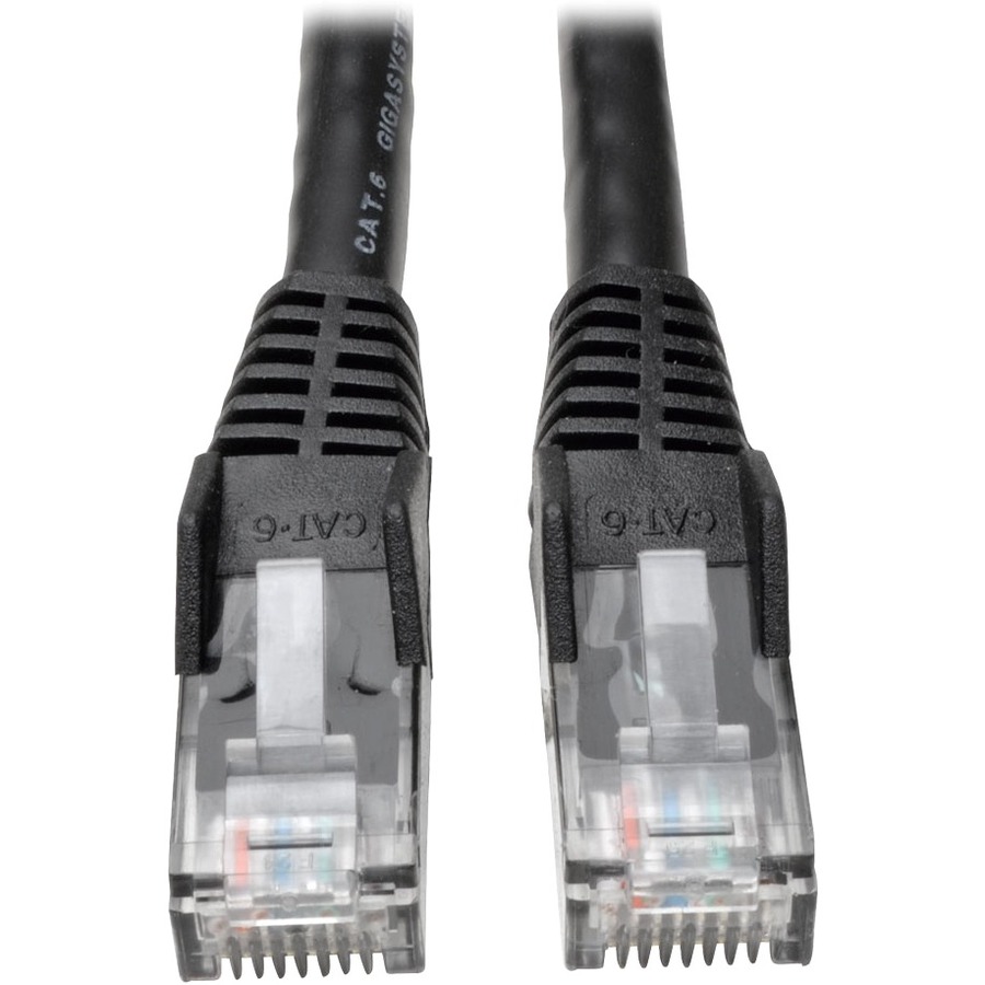 Tripp Lite by Eaton Cat6 Gigabit Snagless Molded (UTP) Ethernet Cable (RJ45 M/M) PoE Black 5 ft. (1.52 m) 50-Piece Bulk Pack