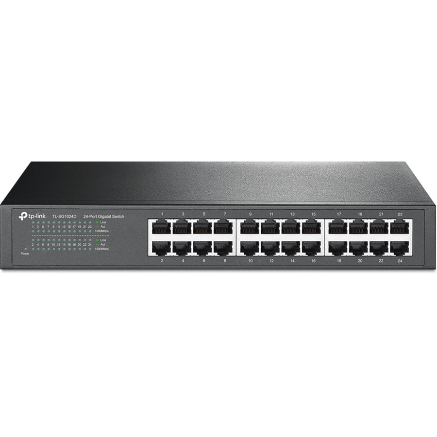 TP-LINK TL-SG1024D - 24-Port Gigabit Ethernet Unmanaged Switch - Limited Lifetime Warranty