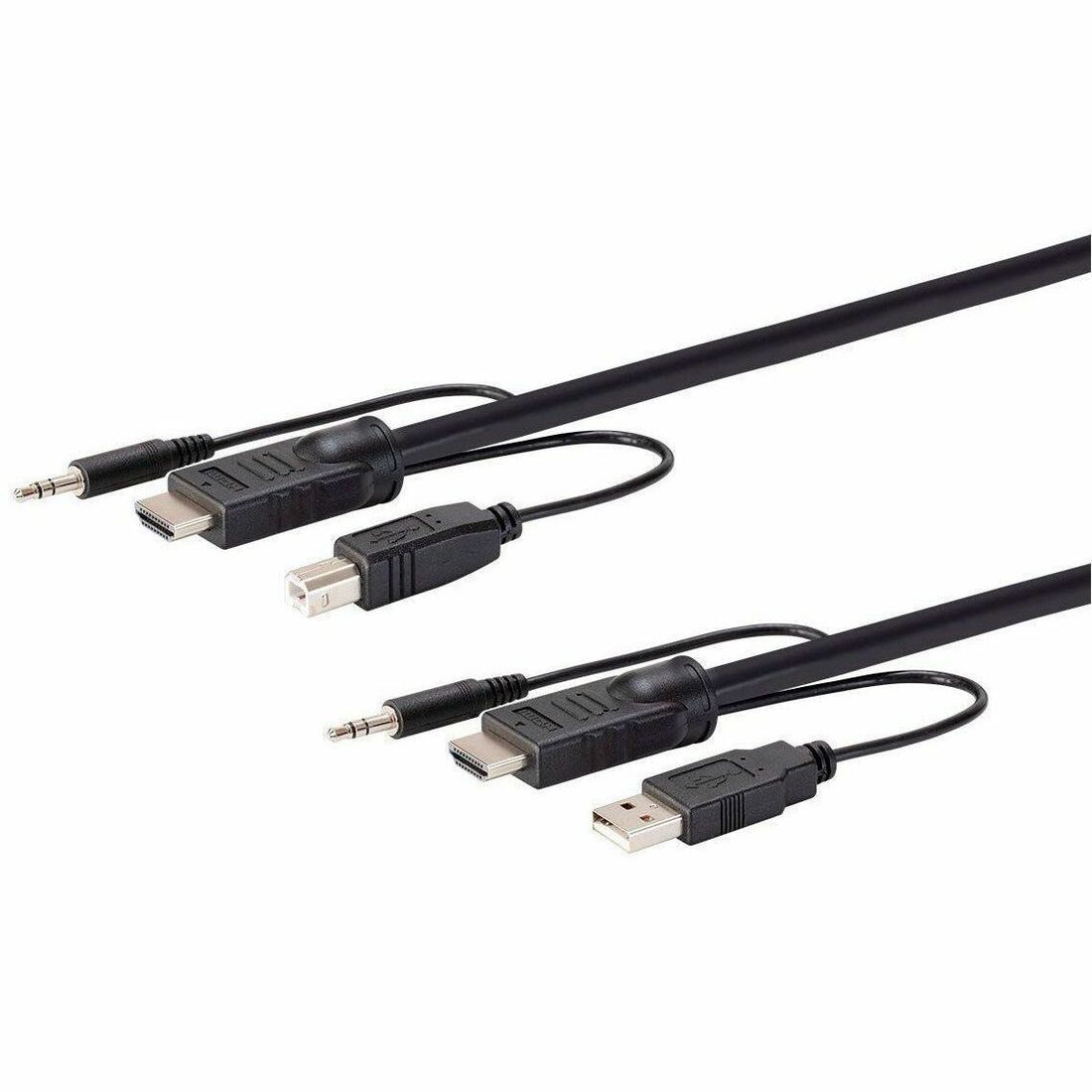 Monoprice Switch Series HDMI USB 3.5mm Audio Combo Cable for KVM Switches 1.5ft