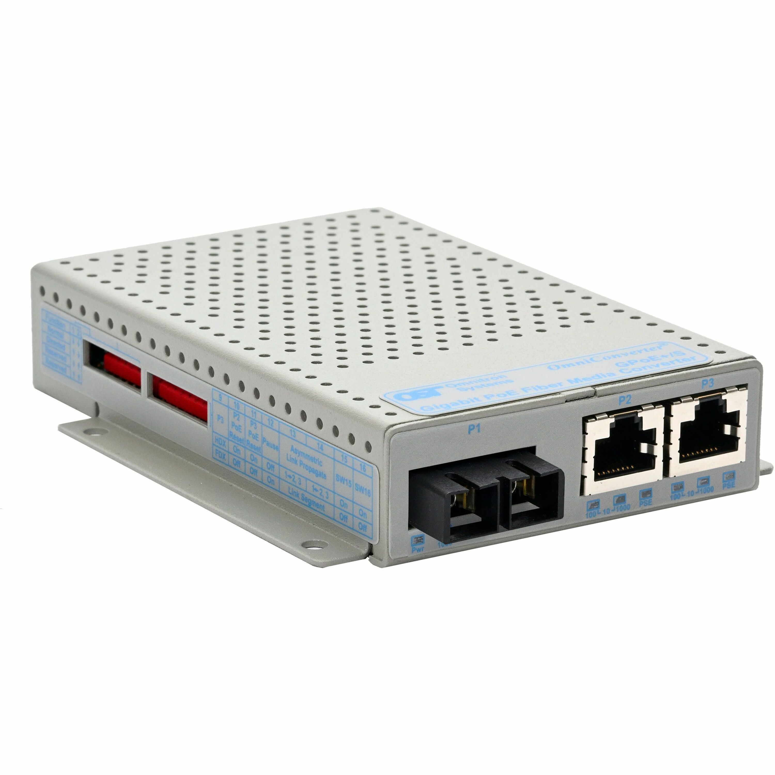 Omnitron Systems OmniConverter GPoE/SE Transceiver/Media Converter