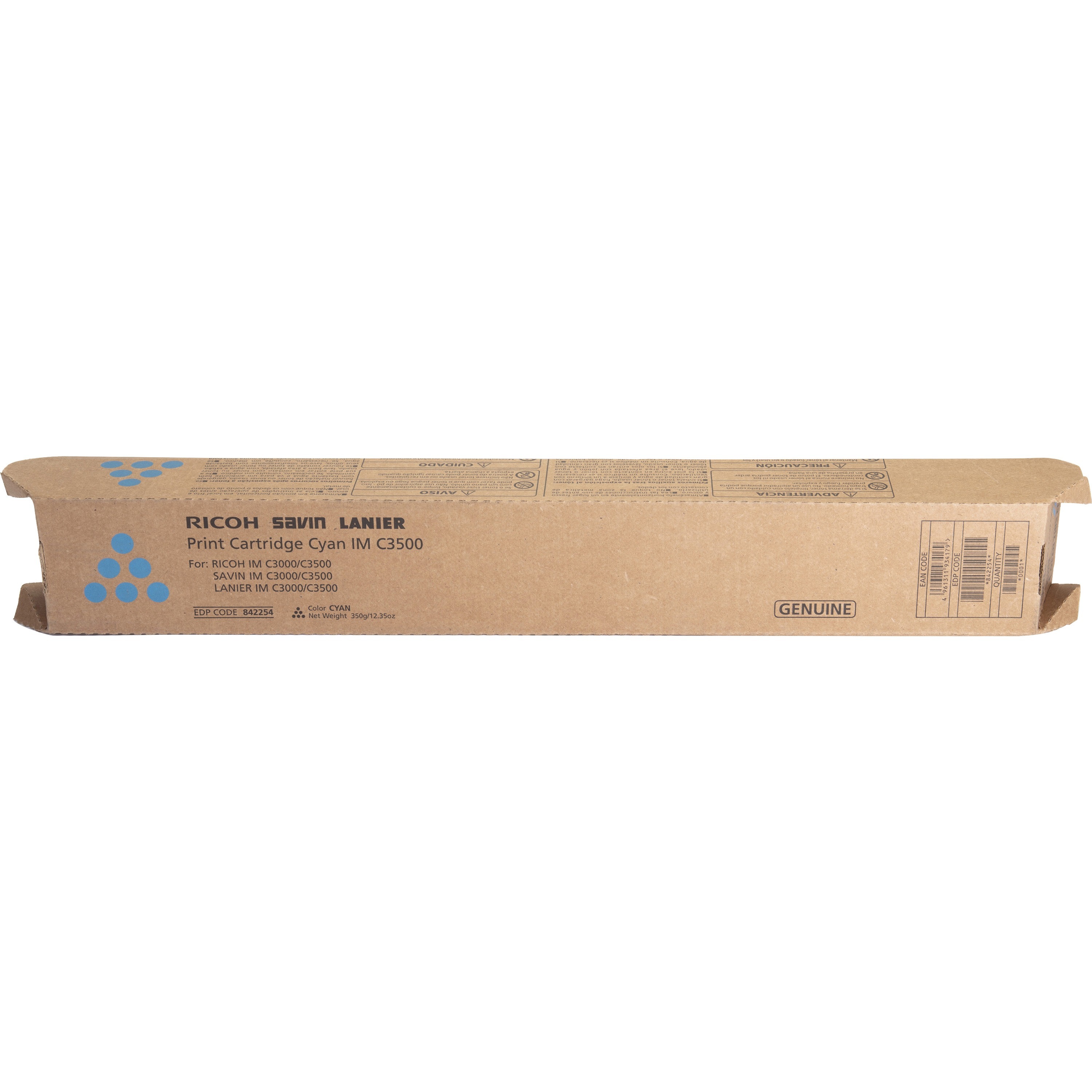 Ricoh Original Laser Toner Cartridge - Cyan - 1 Each