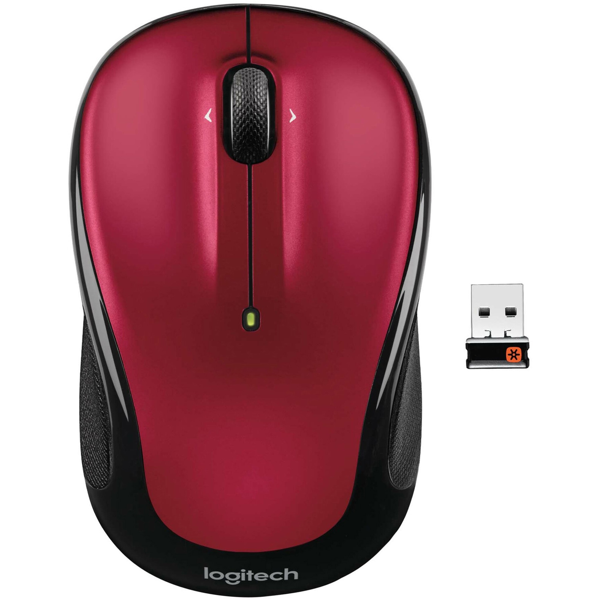 Logitech M325 Wireless Mouse, 2.4 GHz with USB Unifying Receiver, 1000 DPI Optical Tracking, 18-Month Life Battery, PC / Mac / Laptop / Chromebook (Red)