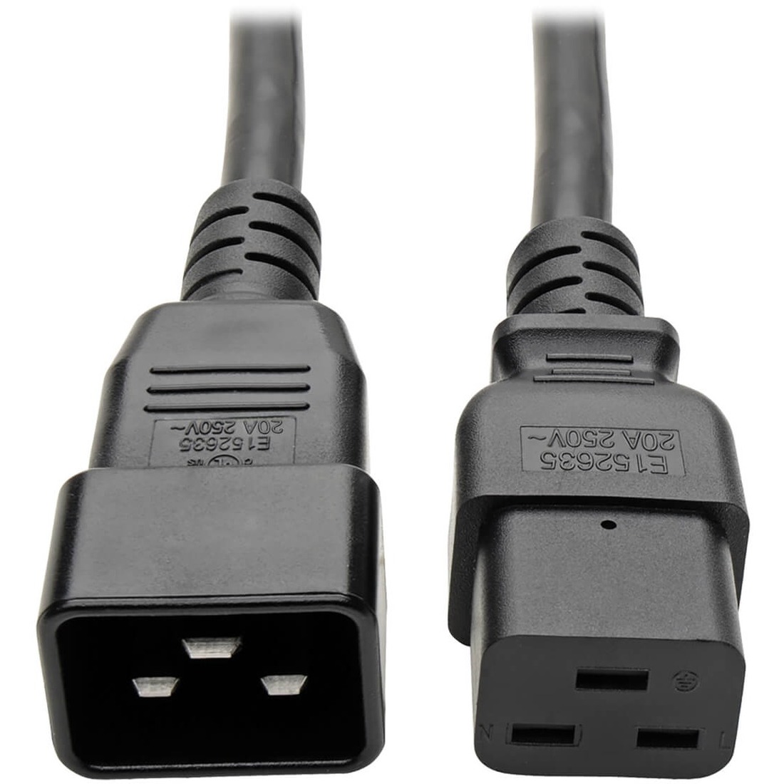 Tripp Lite by Eaton Power Extension Cord C19 to C20 - Heavy-Duty 20A 250V 12 AWG 6 ft. (1.83 m) Black