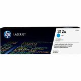 HP 312A (CF381A) Original Laser Toner Cartridge - Single Pack - Cyan - 1 Each
