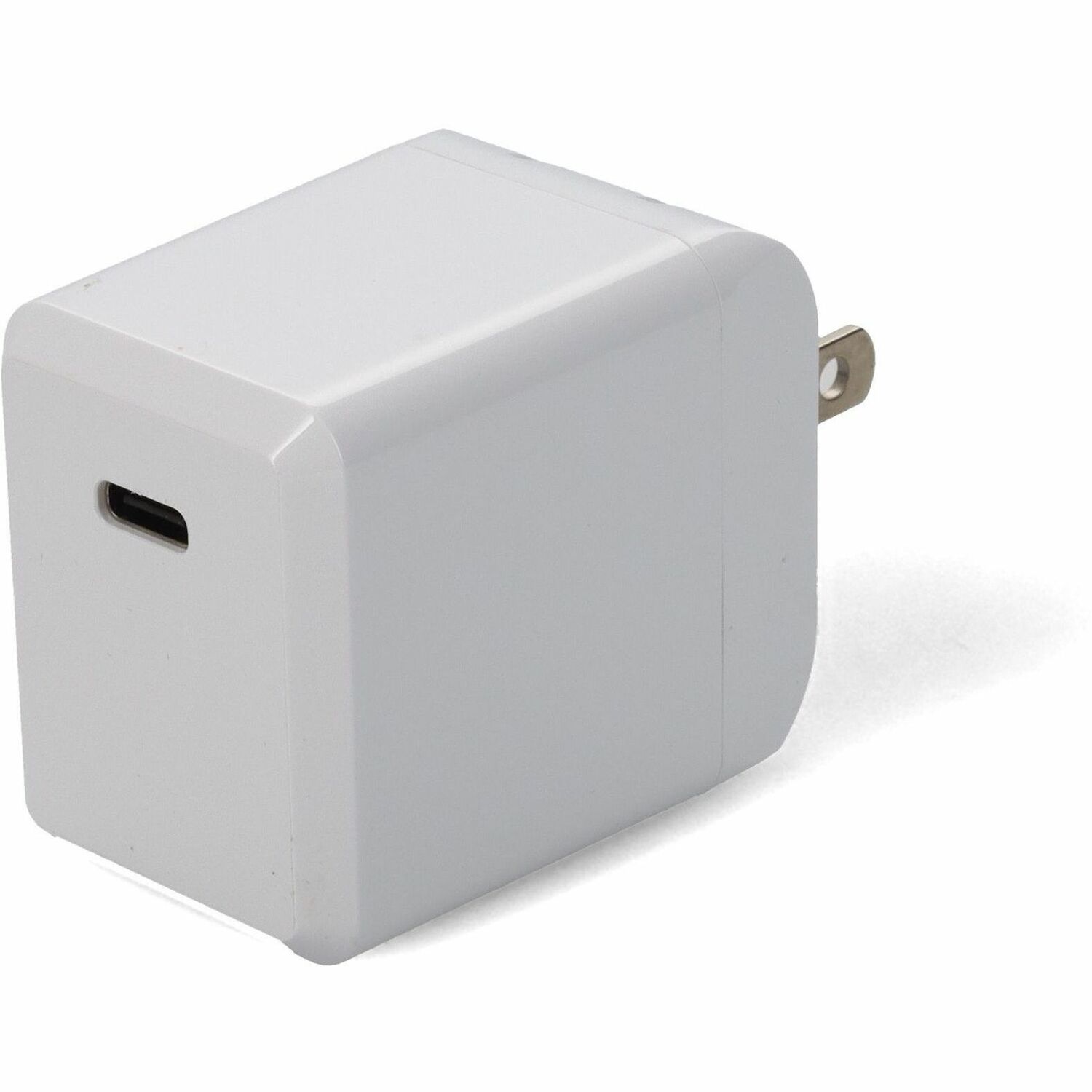 AddOn Wall Charger to 1X USB-C 3.1 5V at 3A, 9V at 2A, or 12V at 1.5A 18W total, White