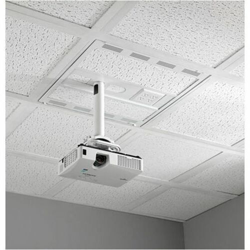 Chief 2" x 2" Suspended Ceiling Storage Box with Column Drop - White
