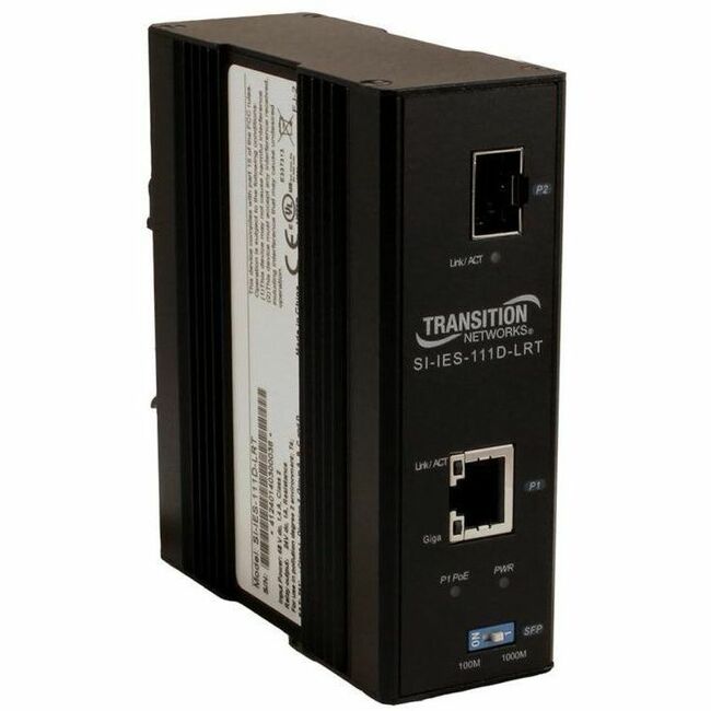 Transition Networks SI-IES-111D-LRT PoE+ Injector