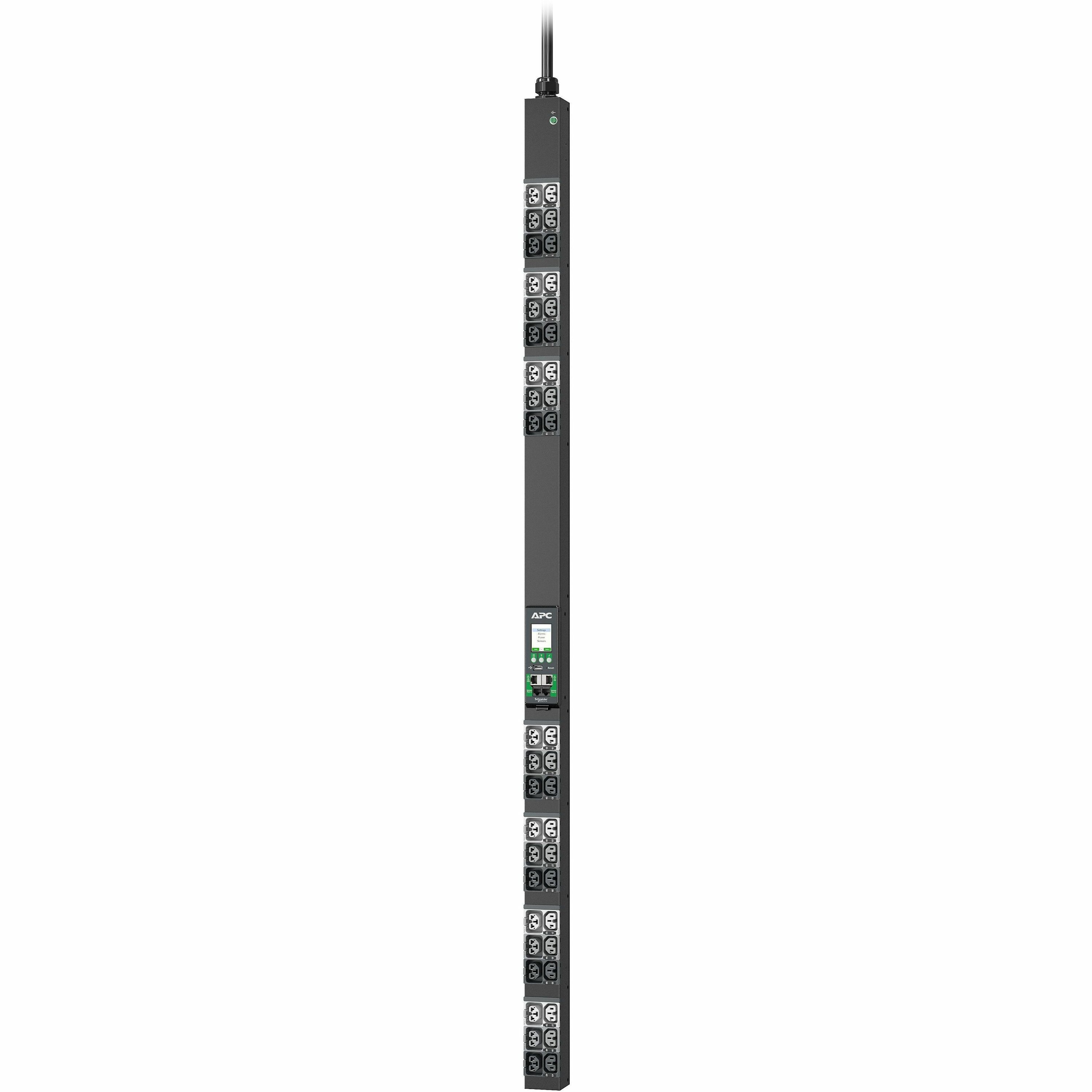 APC NetShelter Rack PDU Advanced, Metered, 3Phase, 11kW 400V 16A or 11.5kW 415V 20A, 42 Outlets, IEC309