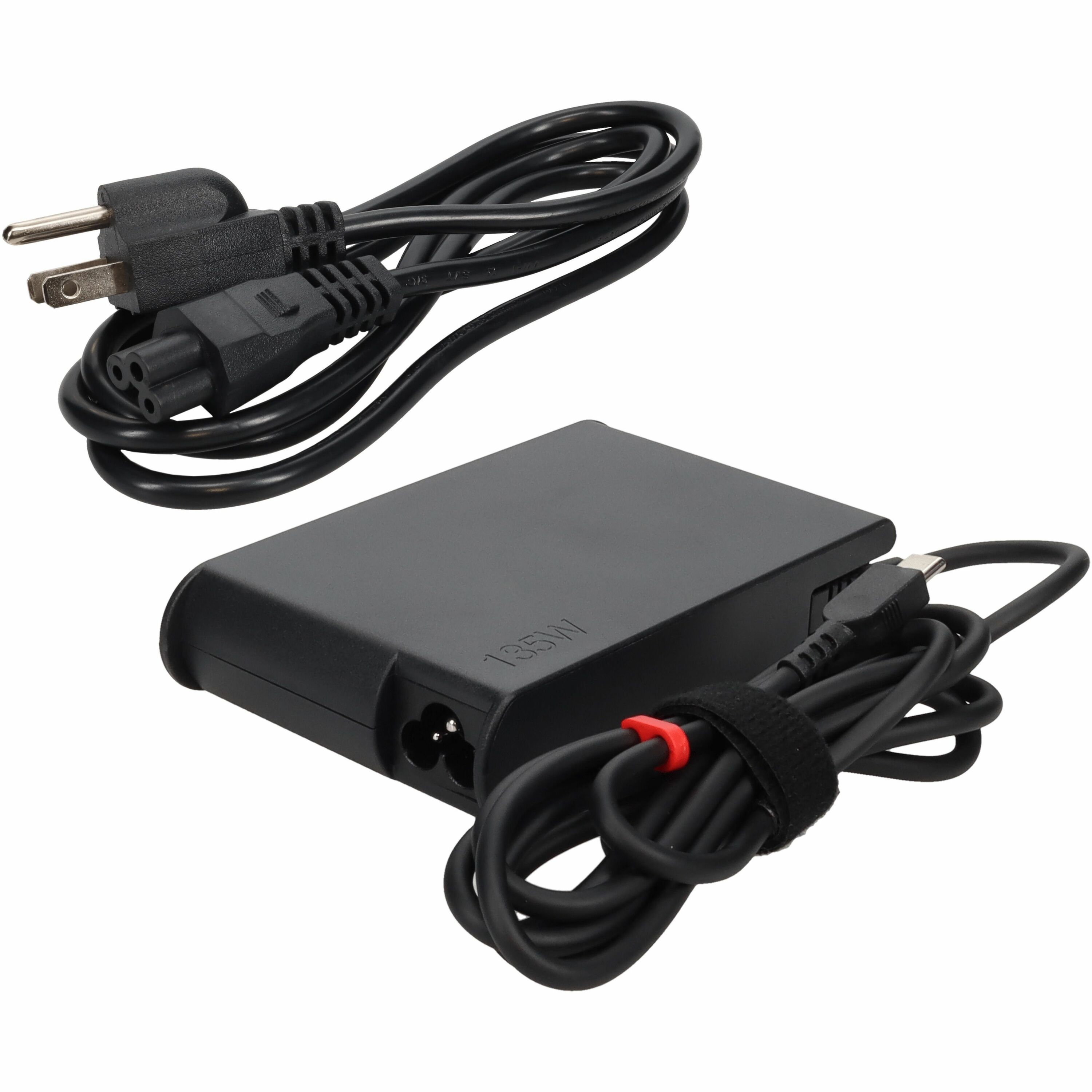 AddOn Lenovo 4X21H27800 Compatible 135W 20V at 6.75A Black USB-C Laptop Power Adapter and Cable