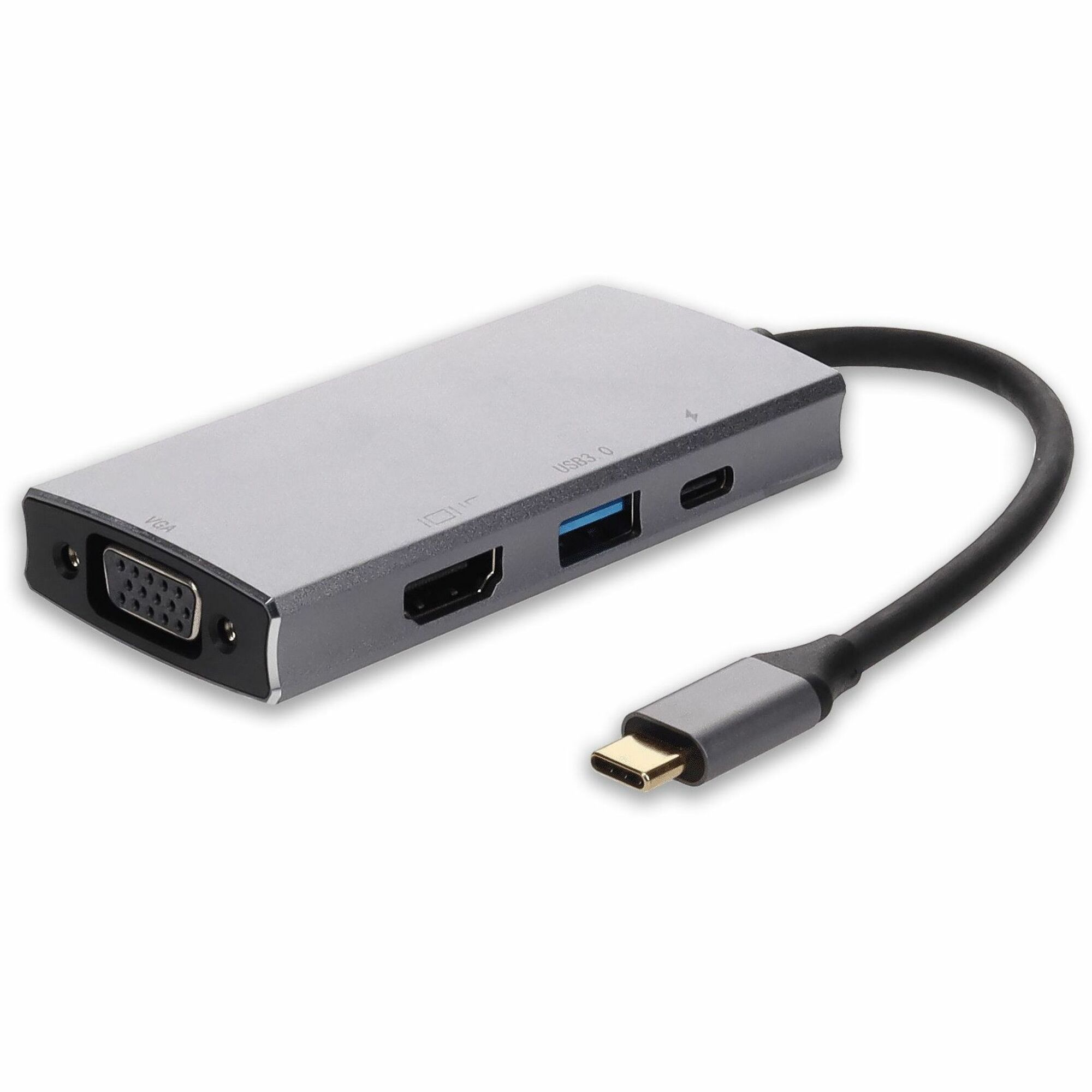 AddOn Docking Station USB C 3.1 Male to 1X USB C 3.1 1X HDMI (4K) 1x USB A 3.0 1X VGA Female