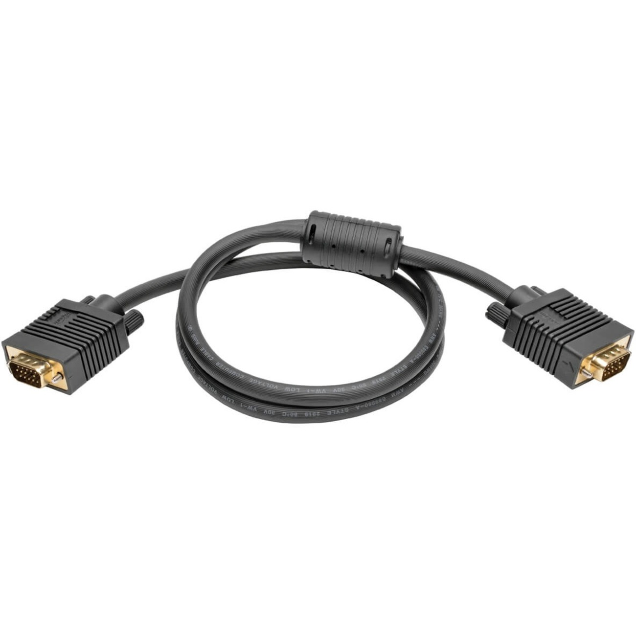 Eaton Tripp Lite Series VGA High-Resolution RGB Coaxial Cable (HD15 M/M), 3 ft. (0.91 m)