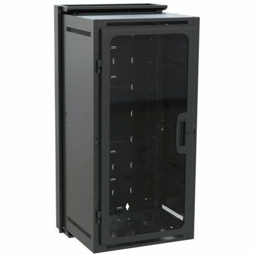 Middle Atlantic DWR 24RU Pivoting Wall Mount Rack - Plexi Front Door - 17in Depth Wall Mount Cabinet - TAA Compliant