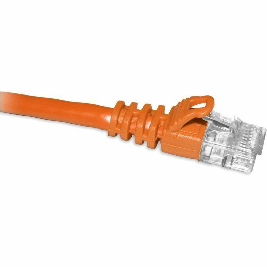 ENET Cat6a Orange 3 Feet Patch Cable with Snagless Molded Boot (UTP) High-Quality Network Patch Cable RJ45 to RJ45 - 3ft